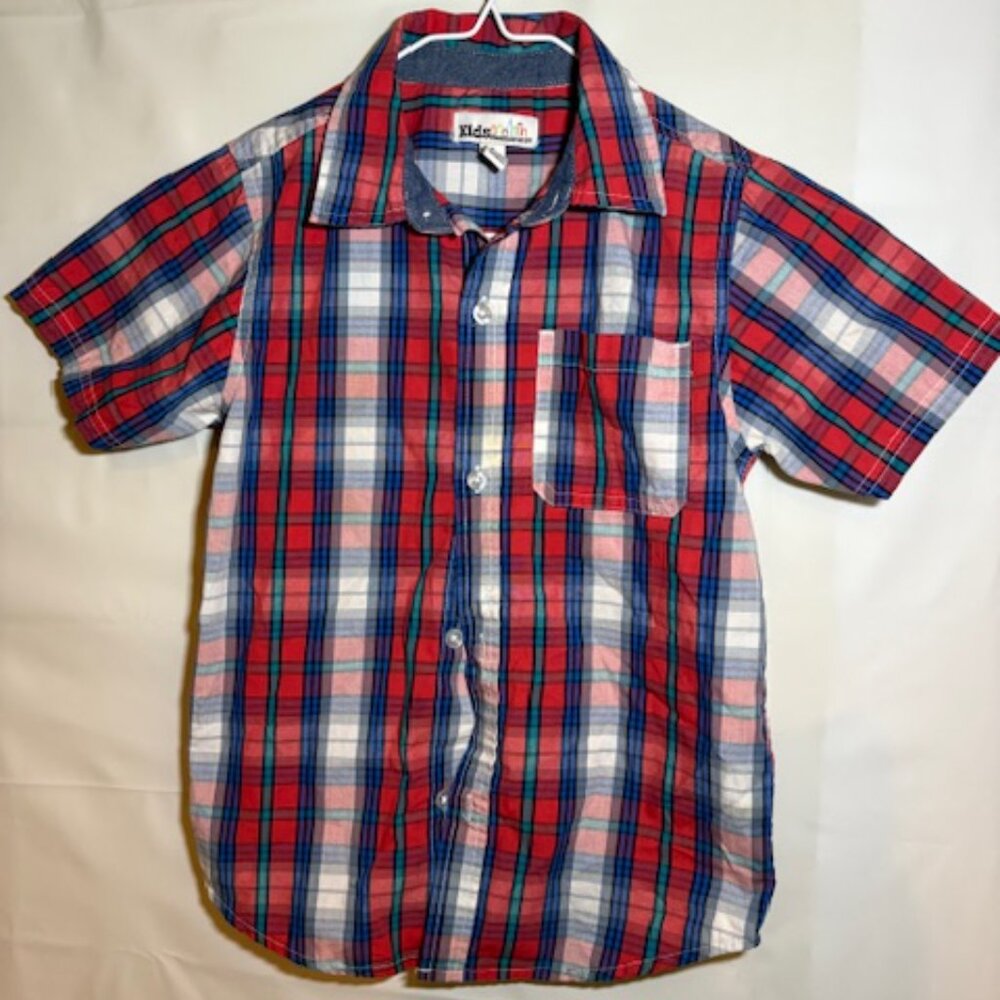 Kida Headquarters plaid button up